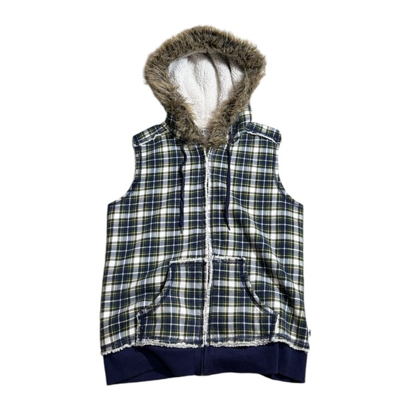 Early 00s Self Esteem Hooded Vest - Picture 1 of 5